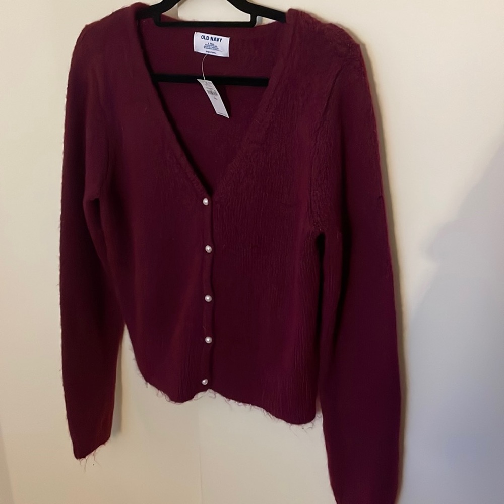 Old navy plum cardigan